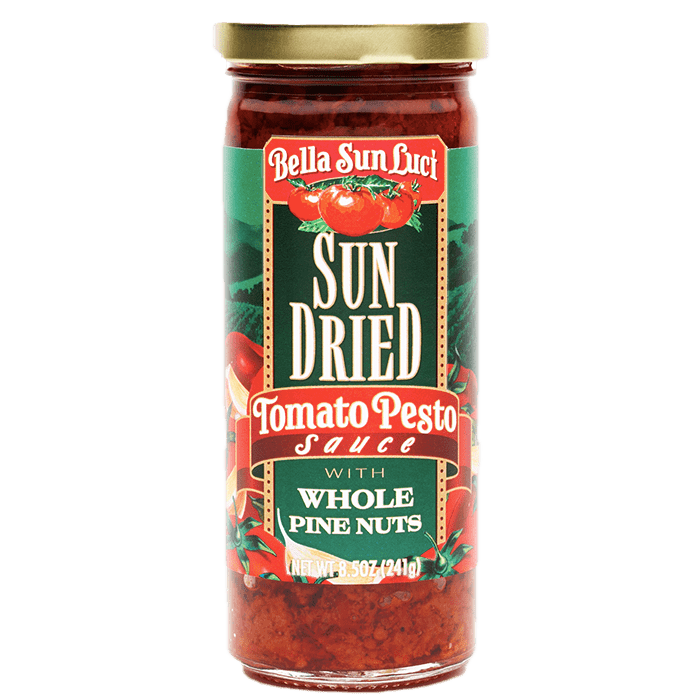 Sun Dried Tomato Pesto Sauce with Whole Pine Nuts 8.5 oz product image