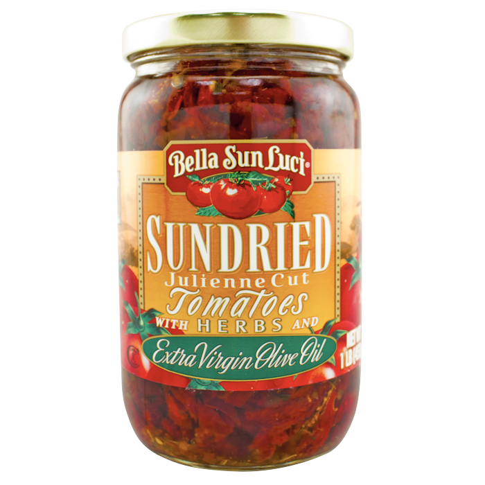 Sun Dried JulienneCut Tomatoes with Herbs and Extra Virgin Olive Oil