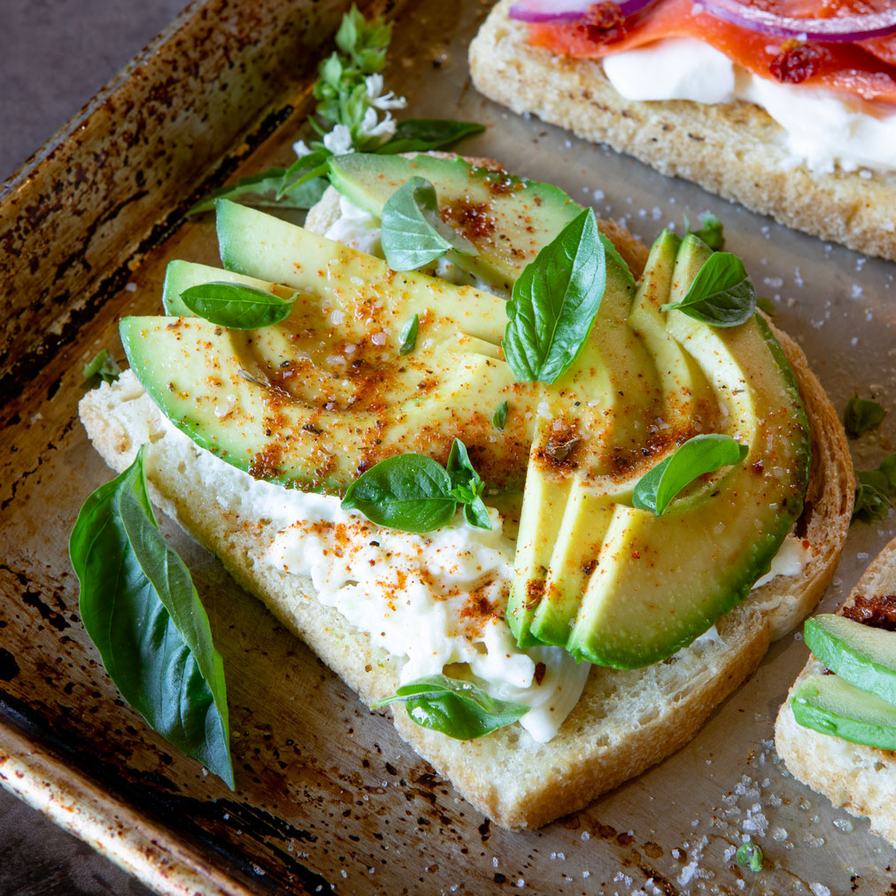 Avocado Toast with Burrata Mozzarella 