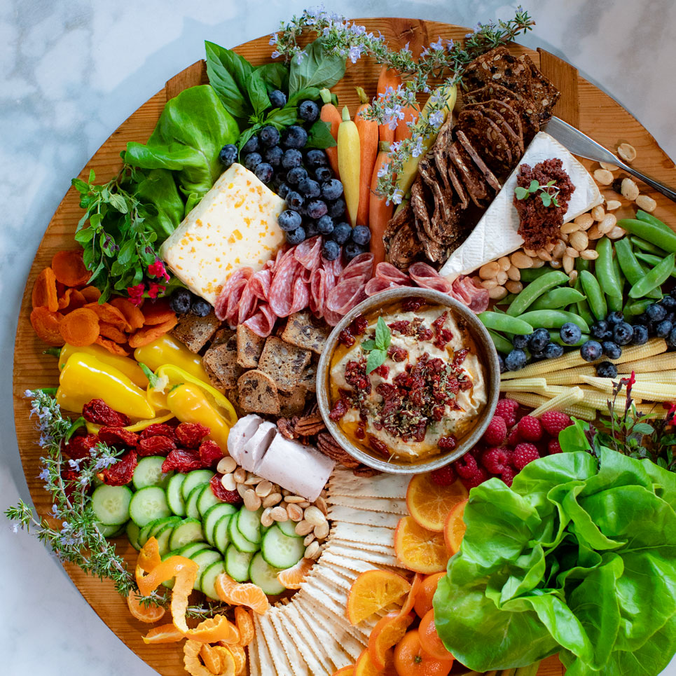 Italian Spring Charcuterie Board