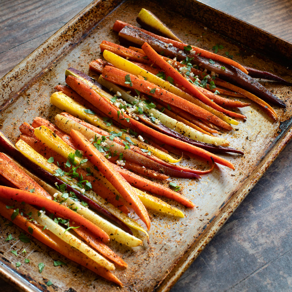 Tuscan Roasted Carrots Fries & Sun Dried Tomato Creamy Dip