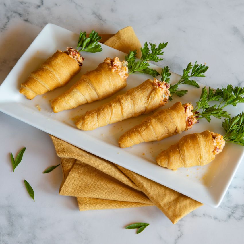 Chicken Wrapped in Crescent Rolls with Sun-Dried Tomato Cream