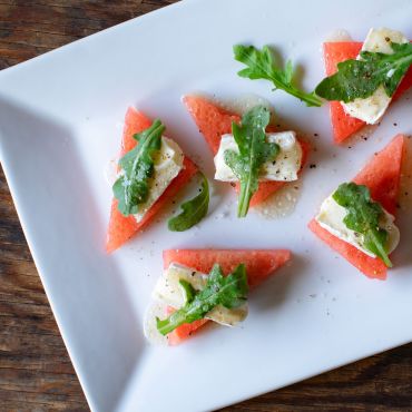 Citrus Watermelon Brie Bite