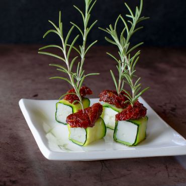 Sun Dried Tomato Zucchini Rolls