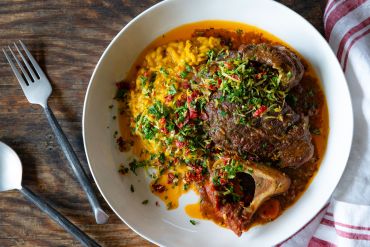 Osso Buco of Beef with Sun Dried Tomatoes and Tuscan Rub