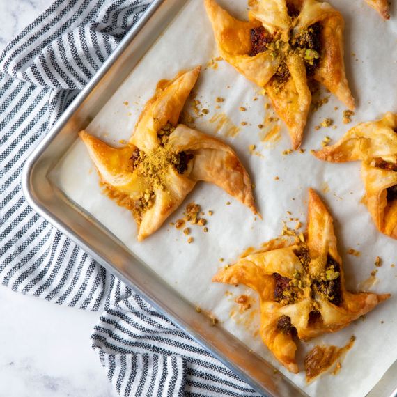 Savory Goat Cheese Danish Pastries with Sun Dried Tomato Bacon Jam
